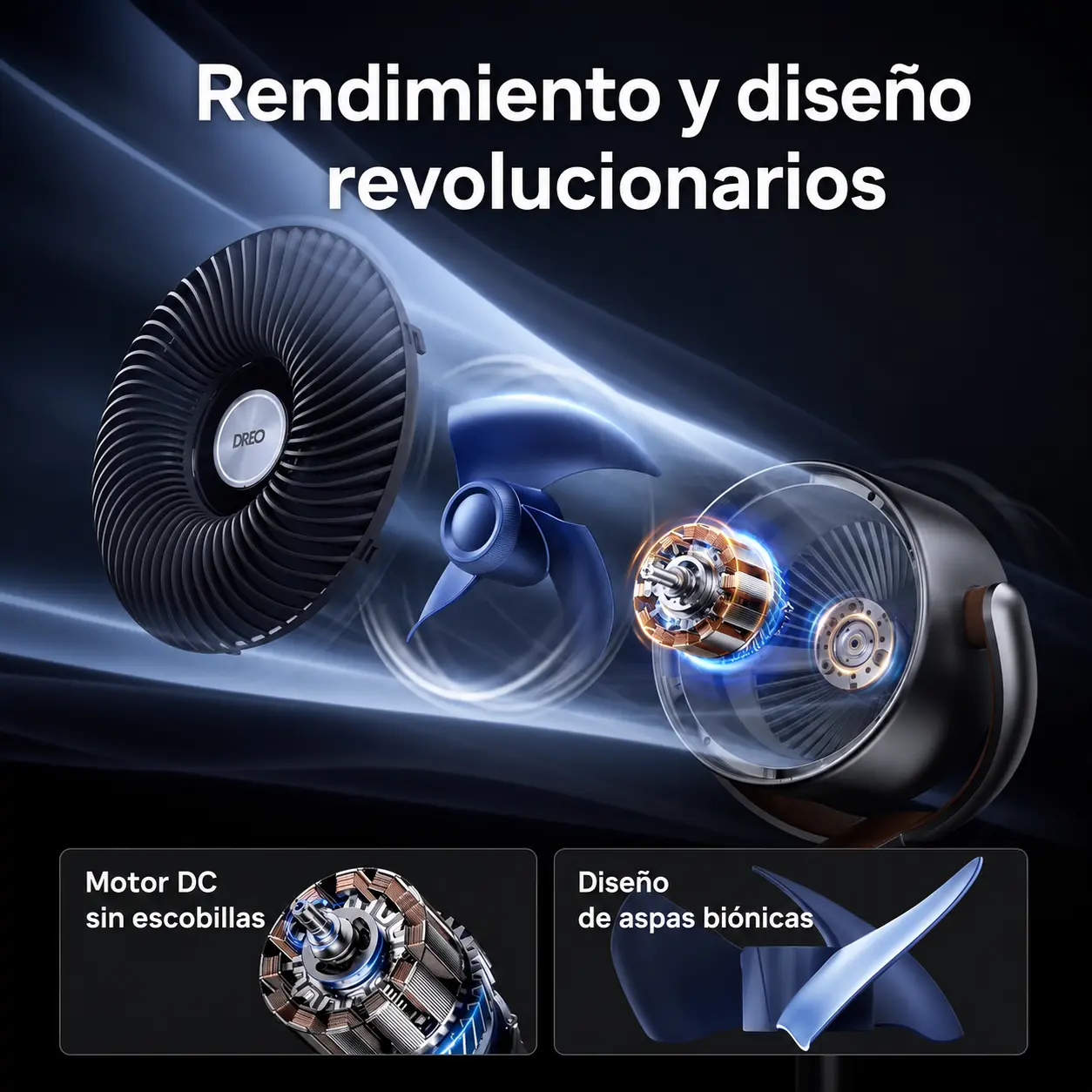 Ventilador refrigerante DREO — ventilación silenciosa — imagen 6